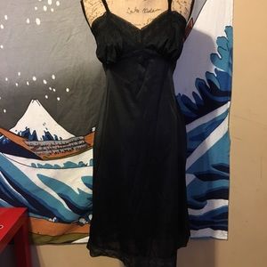 Authentic Vintage Vanity Fair Black Slip